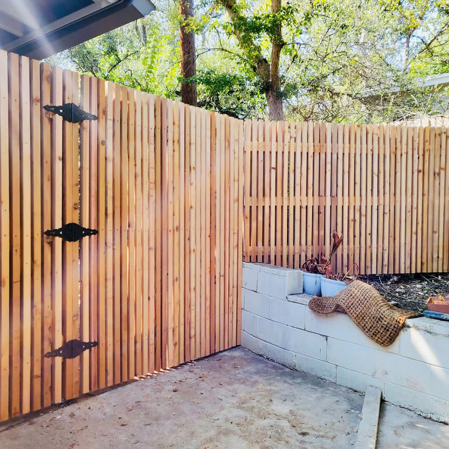 Natural Cedar Fence