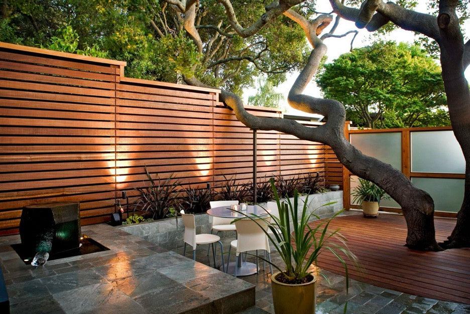 Horizontal Slat Fence